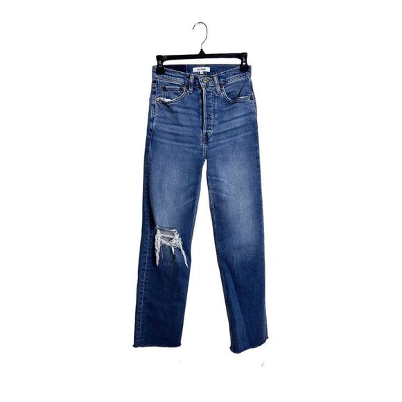 RE/DONE 70’S Ultra High Rise Stove Pipe Jeans Size 24